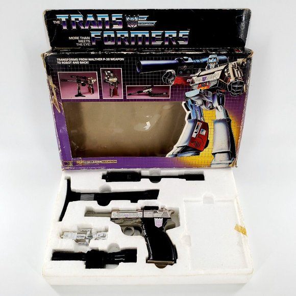 Vtg 1984 G1 Transformers Decepticon Leader Megatron Near Complete w/ Box… - Picture 1 of 12